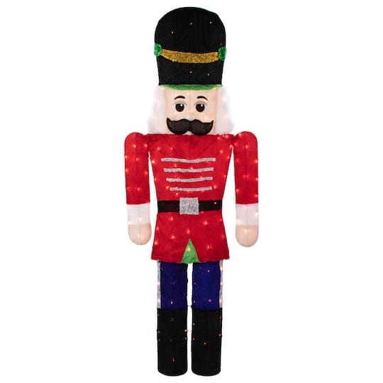6ft. Lighted Red & Green Toy Soldier Outdoor Christmas Decoration